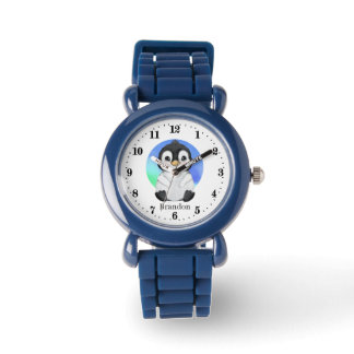 Montre mignons enfants pingouins unisex amants ajouter no
