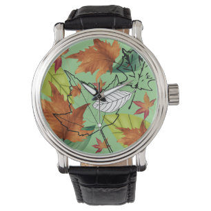 Montre Mikitiez pisce nature selfloe fleur rose