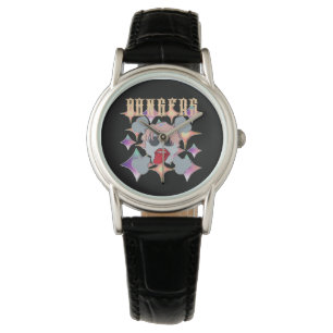 Montre Mikitiez rock star crâne rouge anniversaire redlip