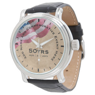Montre Militaire Retraite Us Drapeau Garde commémorative