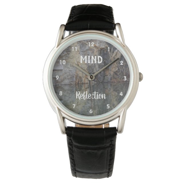 Montre Mind Reflection Rock Wall Inspirational   (devant)