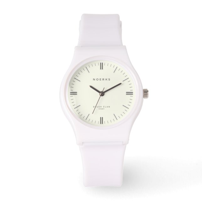Montre Minimaliste Blush Élan - Ivoire (Recto)