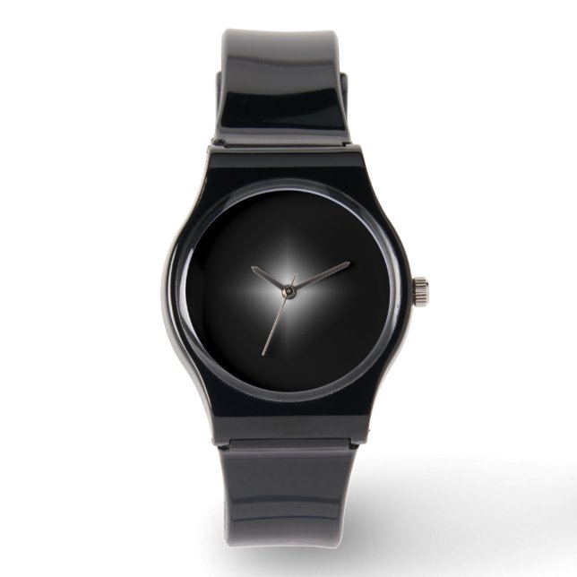 Montre minimaliste noir élégant - Unisex moderne (Recto)
