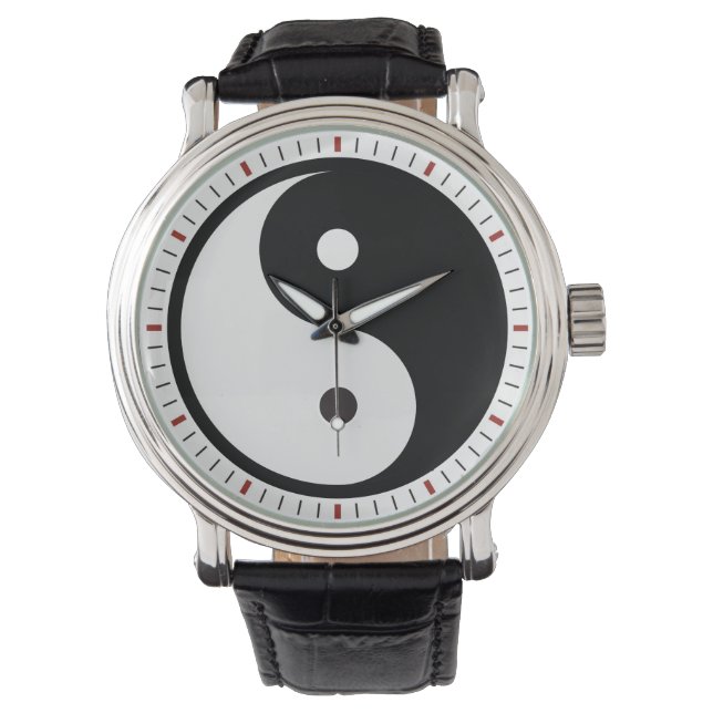 Montre Minimaliste Yin Yang   (devant)
