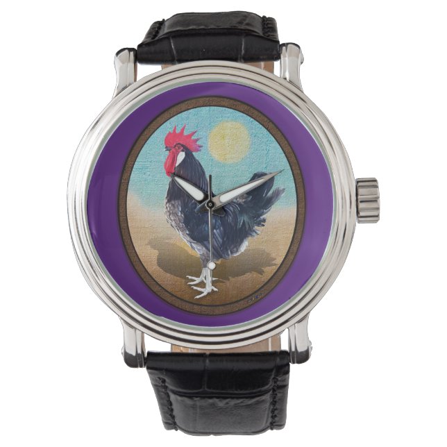 Montre Minorque Rooster Vintage Oval (devant)