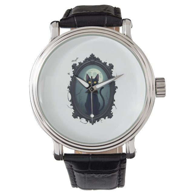 Montre Miroir de chat hanté (devant)