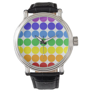Montre Mod Pop Dots couleurs arc-en-ciel