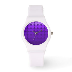 Montre Mod Pop Dots Lilac to Purple Cercles Blanc Watch