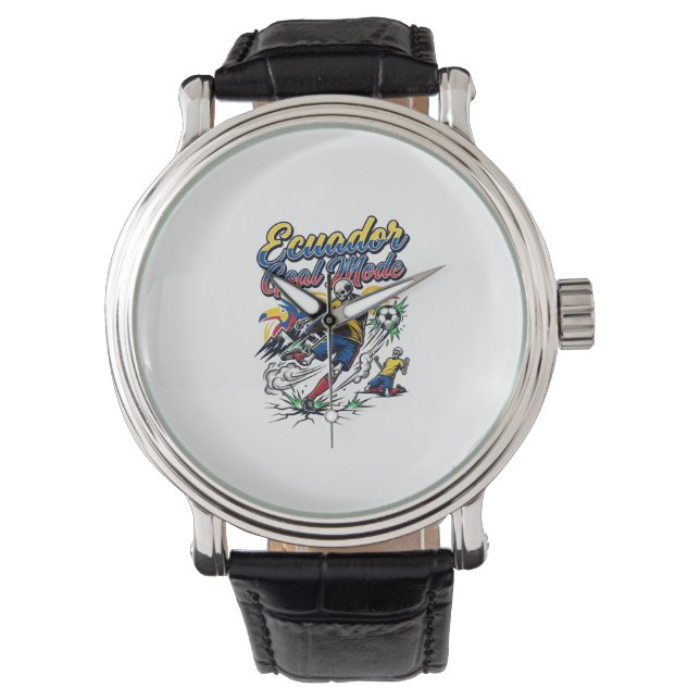Montre Mode de but de l'Équateur Skeleton Striker Nations (devant)