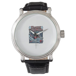 Montre Mode de but Norvège Squelette Batteur Nations Stre