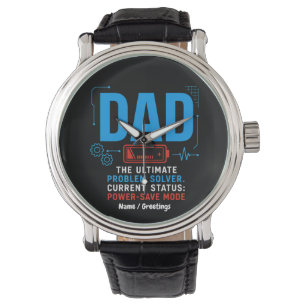 Montre Mode Économie d'Énergie Bleu pour Résolveur de Pro