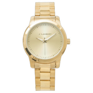Montre MODÈLE de nom personnalisé VIP Gold