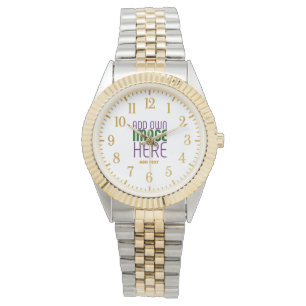 MONTRE MODÈLE DE TEXTE D'IMAGE BLANCHE SIMPLE MODERNE