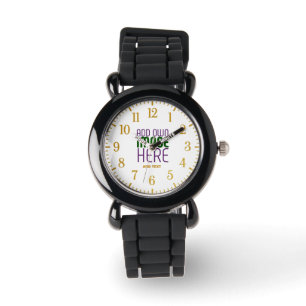 MONTRE MODÈLE DE TEXTE D'IMAGE BLANCHE SIMPLE MODERNE
