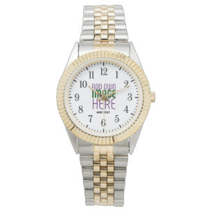 MONTRE MODÈLE DE TEXTE D'IMAGE BLANCHE SIMPLE MODERNE