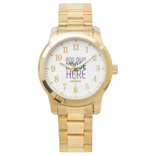 MONTRE MODÈLE DE TEXTE D'IMAGE BLANCHE SIMPLE MODERNE