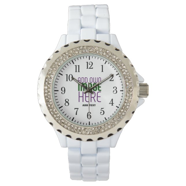 MONTRE MODÈLE DE TEXTE D'IMAGE BLANCHE SIMPLE MODERNE (devant)