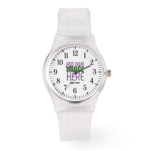 MONTRE MODÈLE DE TEXTE D'IMAGE BLANCHE SIMPLE MODERNE