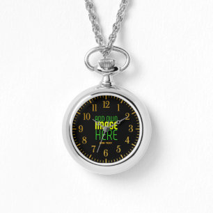 MONTRE MODÈLE DE TEXTE D'IMAGE NOIRE SIMPLE ET MODERNE