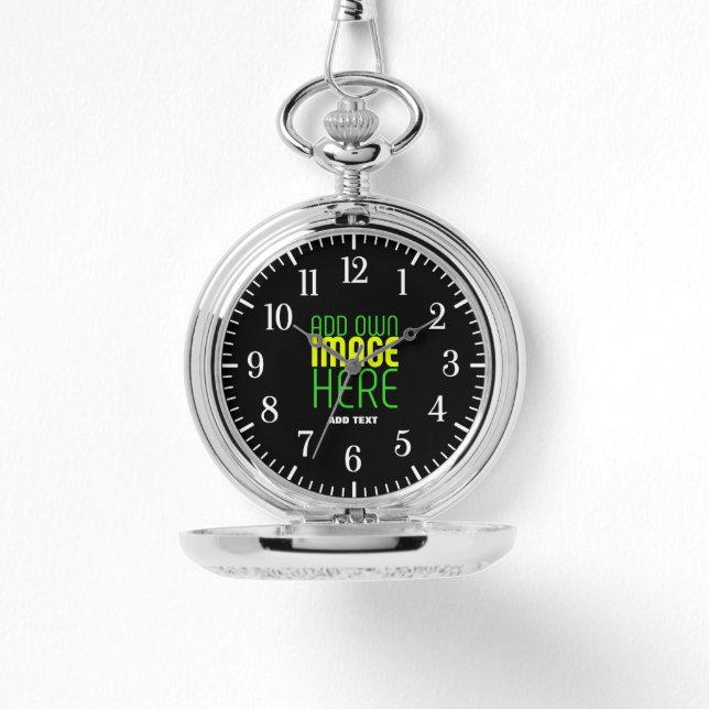 MONTRE MODÈLE DE TEXTE D'IMAGE NOIRE SIMPLE ET MODERNE (Recto)
