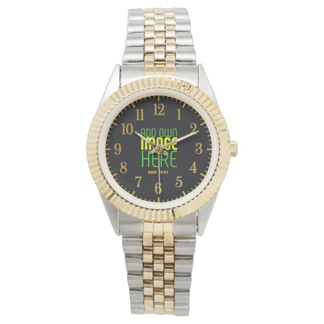 MONTRE MODÈLE DE TEXTE D'IMAGE NOIRE SIMPLE ET MODERNE (devant)
