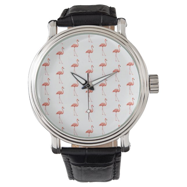 Montre Modèle Flamingo rose féminin (devant)