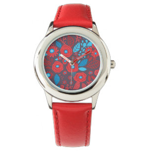 Montre Modèle floral de Doodle