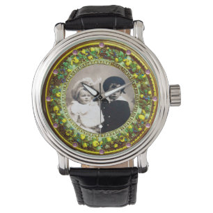 Montre Modèle photo FLORENTINE VERT FLORAL CROWN