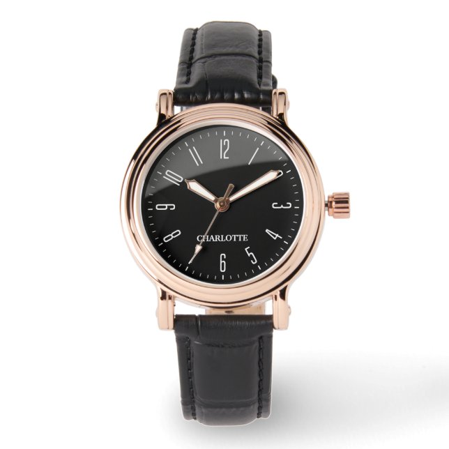 Montre Modern Black Minimalist Custom Contemporary Office (Recto)