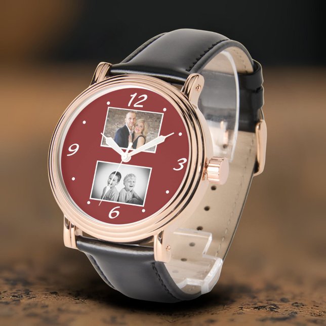 Montre Modern Family Keepsake 2 Photo Collage  (Créateur téléchargé)