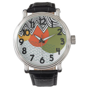 Montre Moderne Abstraite du milieu du siècle