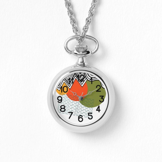 Montre Moderne Abstraite du milieu du siècle (Recto)