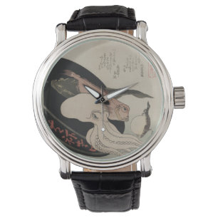 Montre moderne avec l'image japonaise vintage