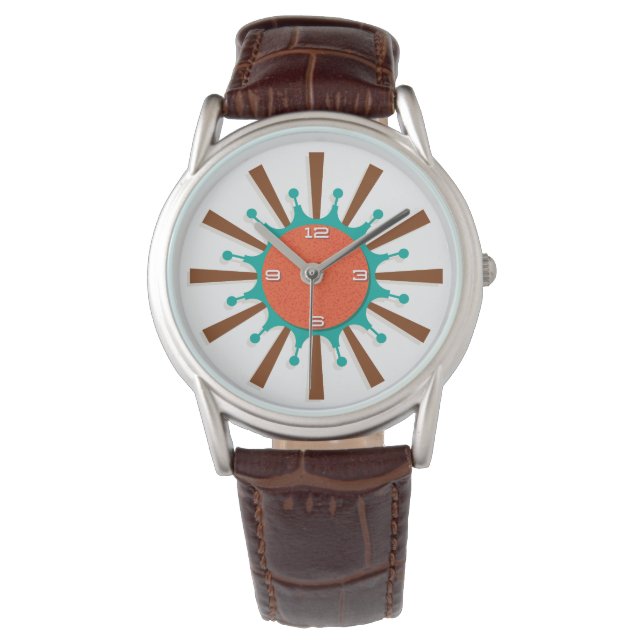 Montre Moderne Du Milieu Du Siècle - Spokes Graphi (devant)
