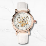 Montre Moderne Fleur sauvage Floral Bee Élégante Chic Wom<br><div class="desc">Moderne Fleur sauvage Floral Bee Stylish Chic Womans Watches dispose d'une aquarelle moderne moderne jaune fleurie fleur sauvage avec des abeilles bosselées. Créé par Evco Studio www.zazzle.com/store/evcostudio</div>