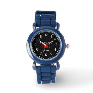 MONTRE MODERNE MODERNE MARINE BLEUE UNIQUE VÉRIFIÉE