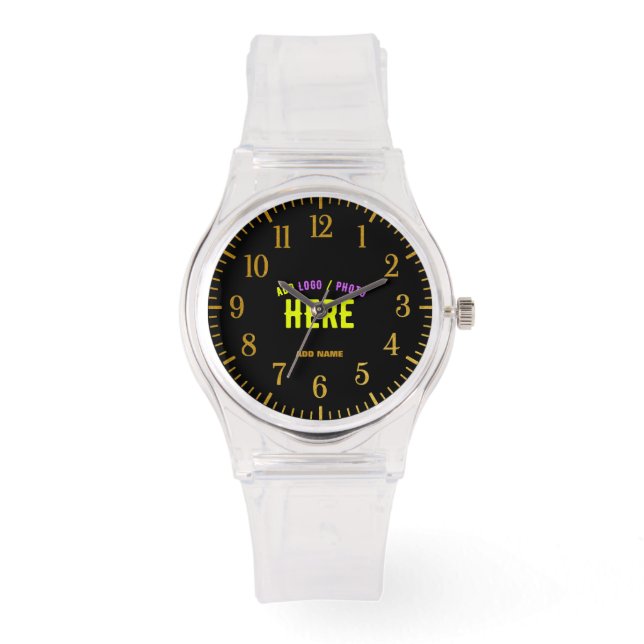 MONTRE MODERNE MODERNE PERSONNALISABLE CLAIR VÉRIFIÉ (Recto)