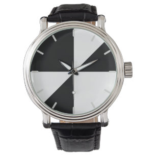 Montre Moderne Noir et Blanc