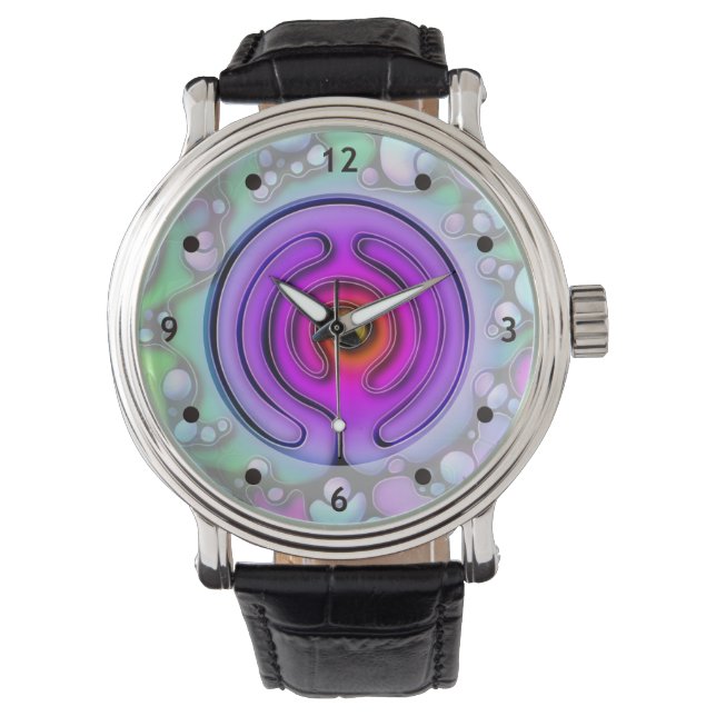 Montre Modes de vie - Art Neurographique Motif 2 (devant)