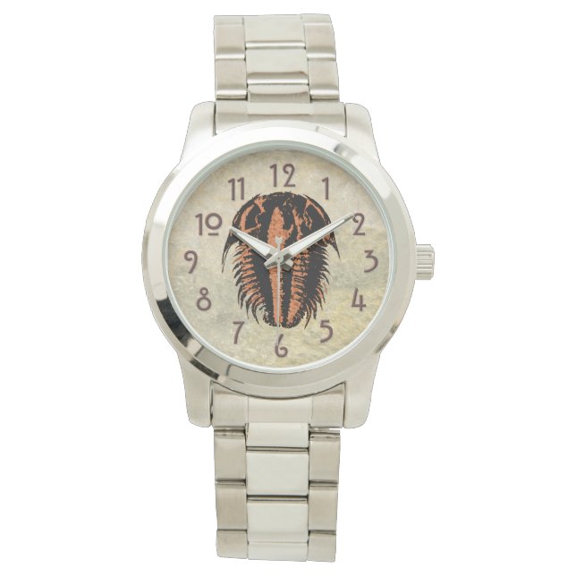 Montre Modocia Typicalis Fossile Trilobite (devant)