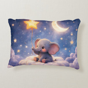 Montre-moi coussin accent éléphant et étoiles