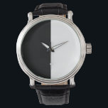 Montre moitié blanc noir moitié noir moitié noir blanc<br><div class="desc">demi-blanc moitié noir, moitié noir moitié blanc, noir et blanc, noir et blanc cassé, noir et blanc cassé, moitié et moitié, unus annus, unus, annus, noir, blanc, moitié, mignonette, vintage, mode, moitié blanc, moitié noir, moitié blanc et noir, contraste, couleur, couleurs, bandes horizontales blanches noires, bandes verticales blanches noires, horizontales,...</div>