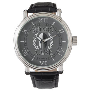Montre Molon Labe Spartan Helmet Laurels Compodium au cha
