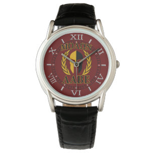 Montre Molon Labe Spartan Mask Laurels Bourgogne Red Dial