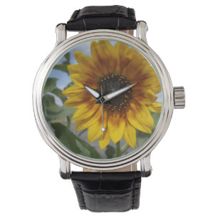 Montre Moment doré du tournesol,