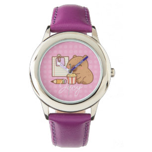 Montre Moment Popcorn pour Enfants au Capybara Mignon