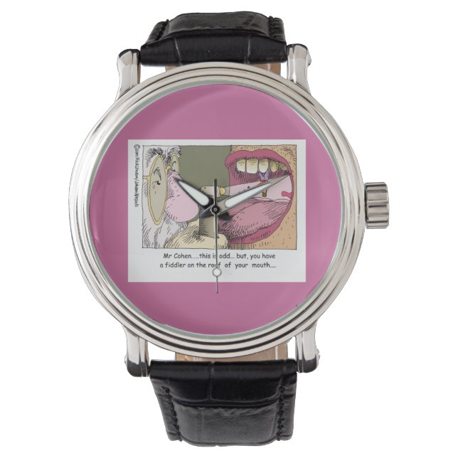 Montre Mon Dentiste Juif Funny Unisex Watch (devant)