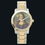 Montre Mona Lisa<br><div class="desc">Mona Lisa ; également connue sous le nom de La Gioconda ou La Joconde, ou Portrait de Lisa Gherardini, épouse de Francesco del Giocondo ; est un portrait de l'artiste florentin Léonard de Vinci. Il s'agit d'une peinture à l'huile sur un panneau de peuplier, terminée vers 1503-1519. L'image est largement...</div>