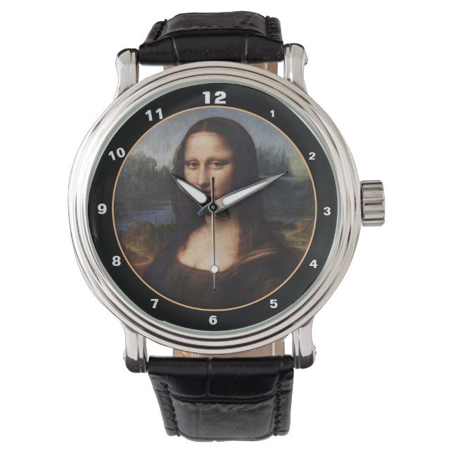 Montre Mona Lisa & Leonardo da Vinci /Italie vintage (devant)