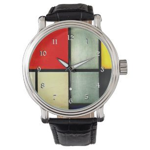 Montre Mondrian - Tableau 3, célèbre peinture abstraite